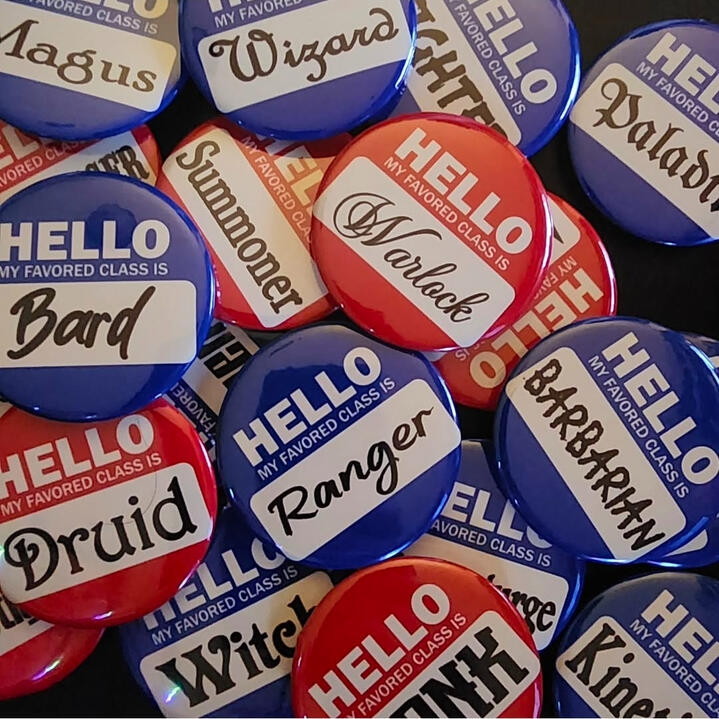 Class Buttons Hello My Favored Class is Buttons in Red and Blue